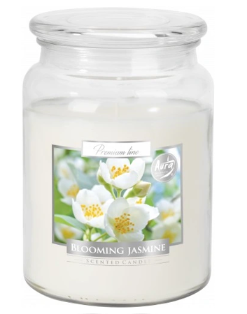 Bispol Świeca zapachowa Duża Blooming Jasmine 500 g Kwitnący Jaśmin