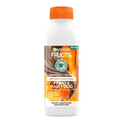 Garnier Fructis Papaya Hair Food Odżywka regenerująca do włosów zniszczonych 355 ml